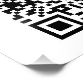 QRコーモダンドとビジネスロゴのシンプル フォトプリント (角)