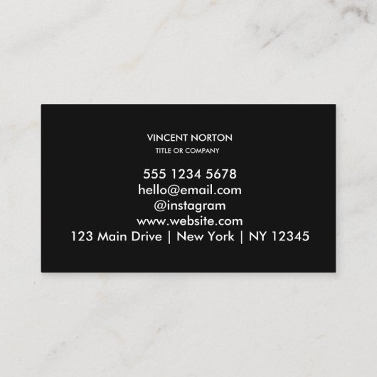 QRコーモダンドとロゴ付きビジネスカスタムカード 名刺 (裏面)