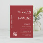 QRコーモダンドと写真オールインワン 招待状 (スタンド正面)