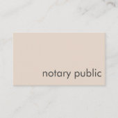 QRコーモダンドの公証人を追加, ミニマルBeige & Gray 名刺 (正面)