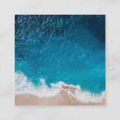 QRコーモダンドを使用した海をテーマにした割引クーポン 割引カード (裏面)