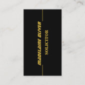 QRコーモダンドエレガントお洒落弁護士ブラック 名刺 (正面)