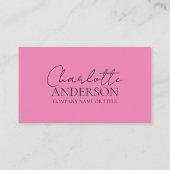 QRコーモダンドカスタム・ソーシャルメディアピンク 名刺 (裏面)