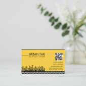 QRコーモダンドキャブのタクシー運転手 名刺 (スタンド正面)