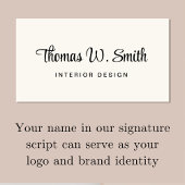 QRコーモダンドクリームのスクリプト 名刺