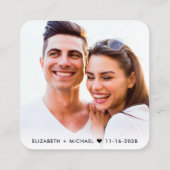 QRコーモダンドクリーム結婚の詳細 エンクロージャーカード (裏面)