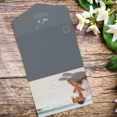 QRコーモダンドグエレガントレイRSVPオンラインクラシック オールインワン招待状