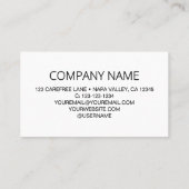 QRコーモダンドサークルのビジネスロゴ 名刺 (裏面)