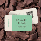 QRコーモダンドソーシャルメディアでグリーンを接続 名刺