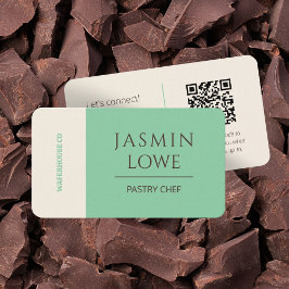 QRコーモダンドソーシャルメディアでグリーンを接続 名刺