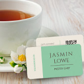 QRコーモダンドソーシャルメディアでグリーンを接続 名刺