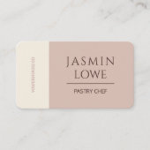 QRコーモダンドソーシャルメディアでベージュを接続しよう 名刺 (正面)