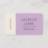 QRコーモダンドソーシャルメディアで薄紫を接続 名刺 (正面)