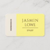 QRコーモダンドソーシャルメディアで黄色を接続 名刺 (正面)