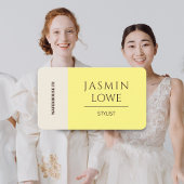 QRコーモダンドソーシャルメディアで黄色を接続 名刺