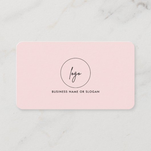 QRコーモダンドソーシャルメディアピンクに接続 名刺 (裏面)