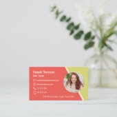 QRコーモダンドソーシャル・メディ連絡ア 名刺 (スタンド正面)