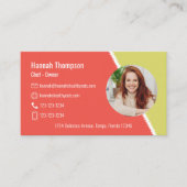 QRコーモダンドソーシャル・メディ連絡ア 名刺 (正面)