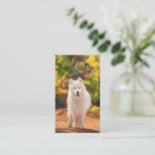 QRコーモダンドッグ歩く 名刺 (スタンド正面)