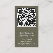 QRコーモダンドッグ歩く 名刺 (裏面)