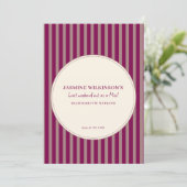 QRコーモダンドバチェロレッテ週末の日程 招待状 (スタンド正面)