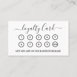 QRコーモダンドビジネスロゴ(白) ロイヤリティカード