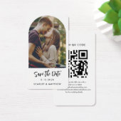 QRコーモダンドフォトの結婚ウェブサイト日付を保存 (デスク)