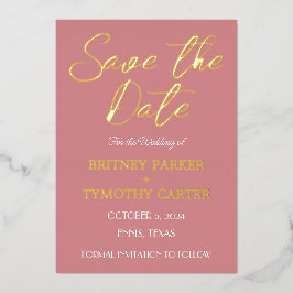 QRコーモダンドフォトほこりっぽいバラスクリプ結婚ト 箔招待状