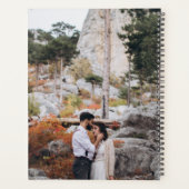 QRコーモダンドフォトオーバーレイウェディングプランナー プランナー手帳 (裏面)