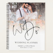 QRコーモダンドフォトオーバーレイウェディングプランナー プランナー手帳 (正面)