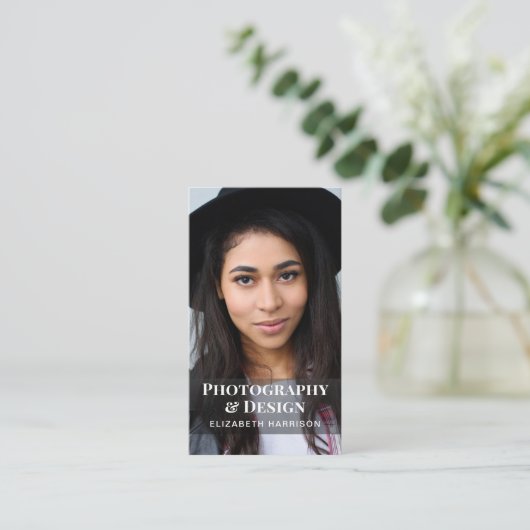 QRコーモダンドフォトプロフェッショナル 名刺 (スタンド正面)