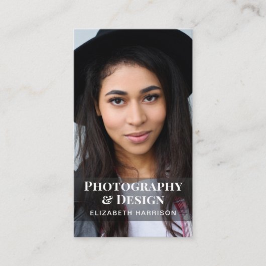 QRコーモダンドフォトプロフェッショナル 名刺 (正面)