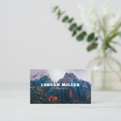 QRコーモダンドフォトミニマルプロフェッショナル 名刺 (スタンド正面)