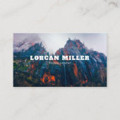 QRコーモダンドフォトミニマルプロフェッショナル 名刺 (正面)