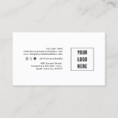 QRコーモダンドフォトロゴ名刺 名刺 (裏面)