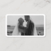 QRコーモダンドプロフェッショナル付き写真 名刺 (正面)