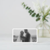 QRコーモダンドプロフェッショナル付き写真 名刺 (スタンド正面)