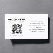 QRコーモダンドミニマルプロフェッショナル 名刺