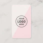 QRコーモダンドロゴピンクベーカリー 名刺 (裏面)