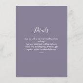 QRコーモダンド付きウェディングRSVP – 任意の色 エンクロージャーカード (正面)