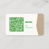 QRコーモダンド付きエコフレンドリー名刺 名刺 (裏面)