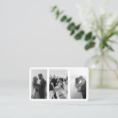 QRコーモダンド付きフォト名刺 名刺 (スタンド正面)