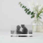 QRコーモダンド付きフォト名刺 名刺 (スタンド正面)