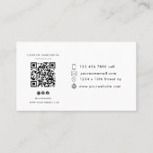 QRコーモダンド付きフォト名刺 名刺 (裏面)