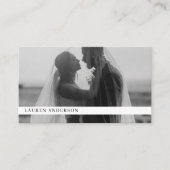 QRコーモダンド付きフォト名刺 名刺 (正面)