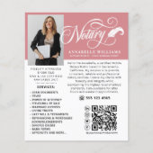 QRコーモダンド公証人フォト チラシ (正面)