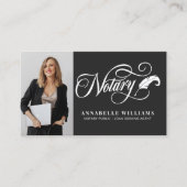 QRコーモダンド公証人フォト 名刺 (正面)