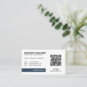 QRコーモダンド写真家名刺 名刺 (スタンド正面)
