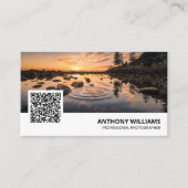 QRコーモダンド写真家名刺 名刺 (正面)