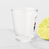 QRコーモダンド名の追加日付フォトウェブサイト ショットグラス (左)